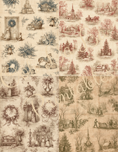 Load image into Gallery viewer, Winter Holiday Toile- Ooh La La Printables
