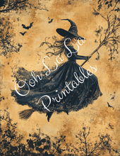 Load image into Gallery viewer, Bewitching Witches &amp; Backgrounds- Ooh La La Printables
