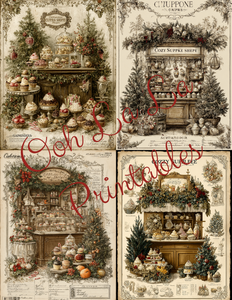 Christmas Patisserie- Ooh La La Printables