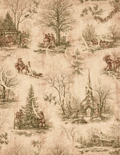 Load image into Gallery viewer, Winter Holiday Toile- Ooh La La Printables