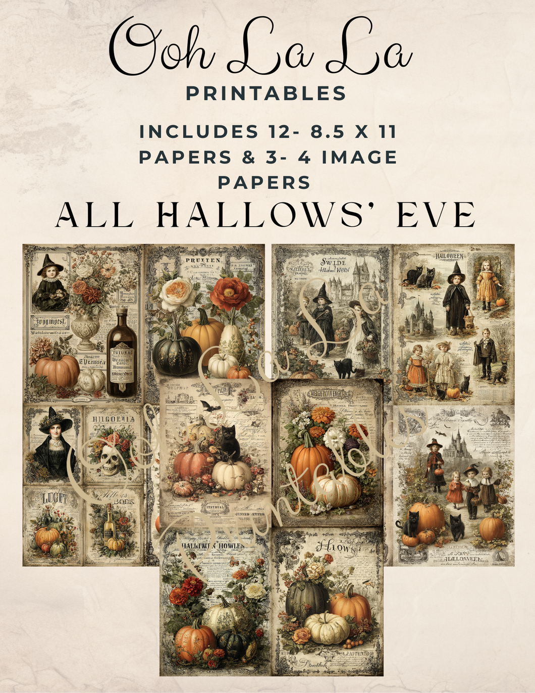 All Hallows' Eve- Ooh La La Printables