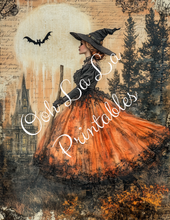 Load image into Gallery viewer, Bewitching Witches &amp; Backgrounds- Ooh La La Printables