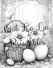Load image into Gallery viewer, Springtime- Ooh La La Printables Sophisticated Coloring Pages