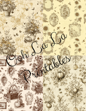 Load image into Gallery viewer, Autumn Toile- Ooh La La Printables