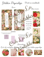 Load image into Gallery viewer, Vintage Floral No-Sew Journal Techniques Class w/Printables- Ooh La La Printables