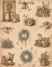 Load image into Gallery viewer, Winter Holiday Toile- Ooh La La Printables