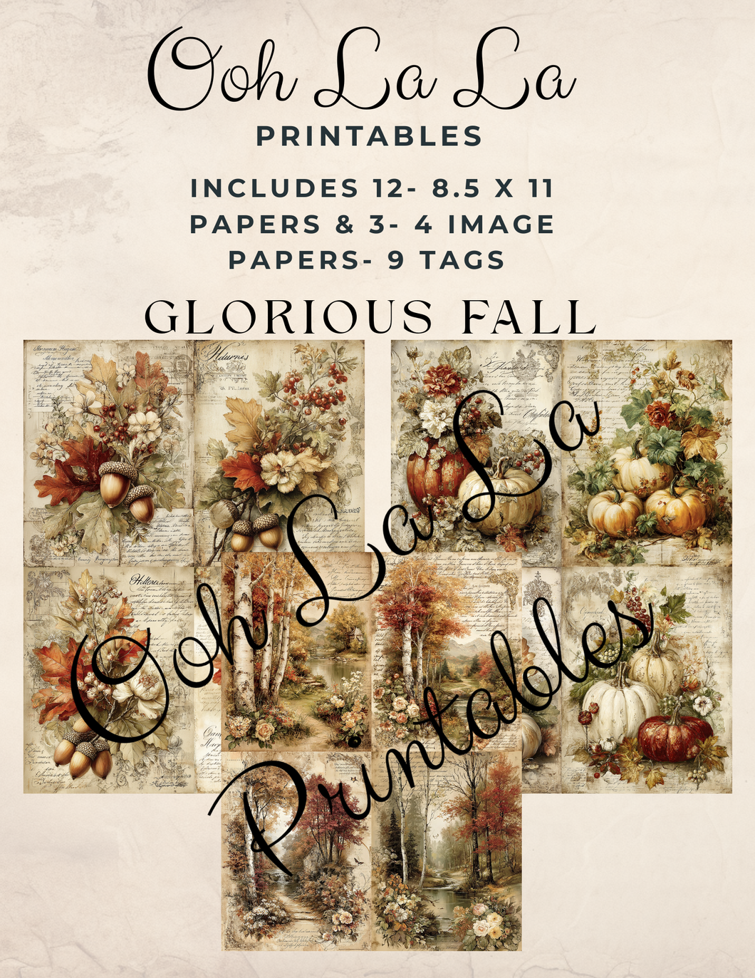 Glorious Fall- Ooh La La Printables