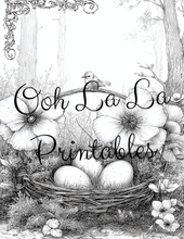 Load image into Gallery viewer, Springtime- Ooh La La Printables Sophisticated Coloring Pages