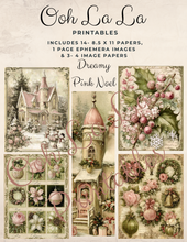 Load image into Gallery viewer, Dreamy Pink Noel- Ooh La La Printables