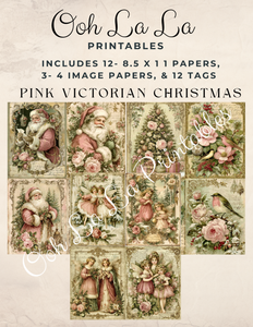 Pink Victorian Christmas- Ooh La La Printables