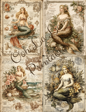 Load image into Gallery viewer, Sirenes &amp; Seahorses- Ooh La La Printables