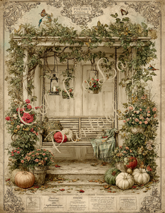 Cozy Autumn Porches- Ooh La La Printables
