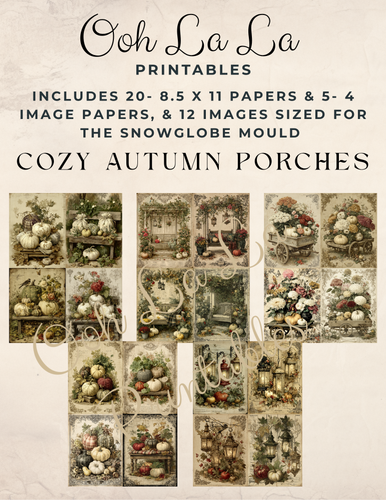 Cozy Autumn Porches- Ooh La La Printables