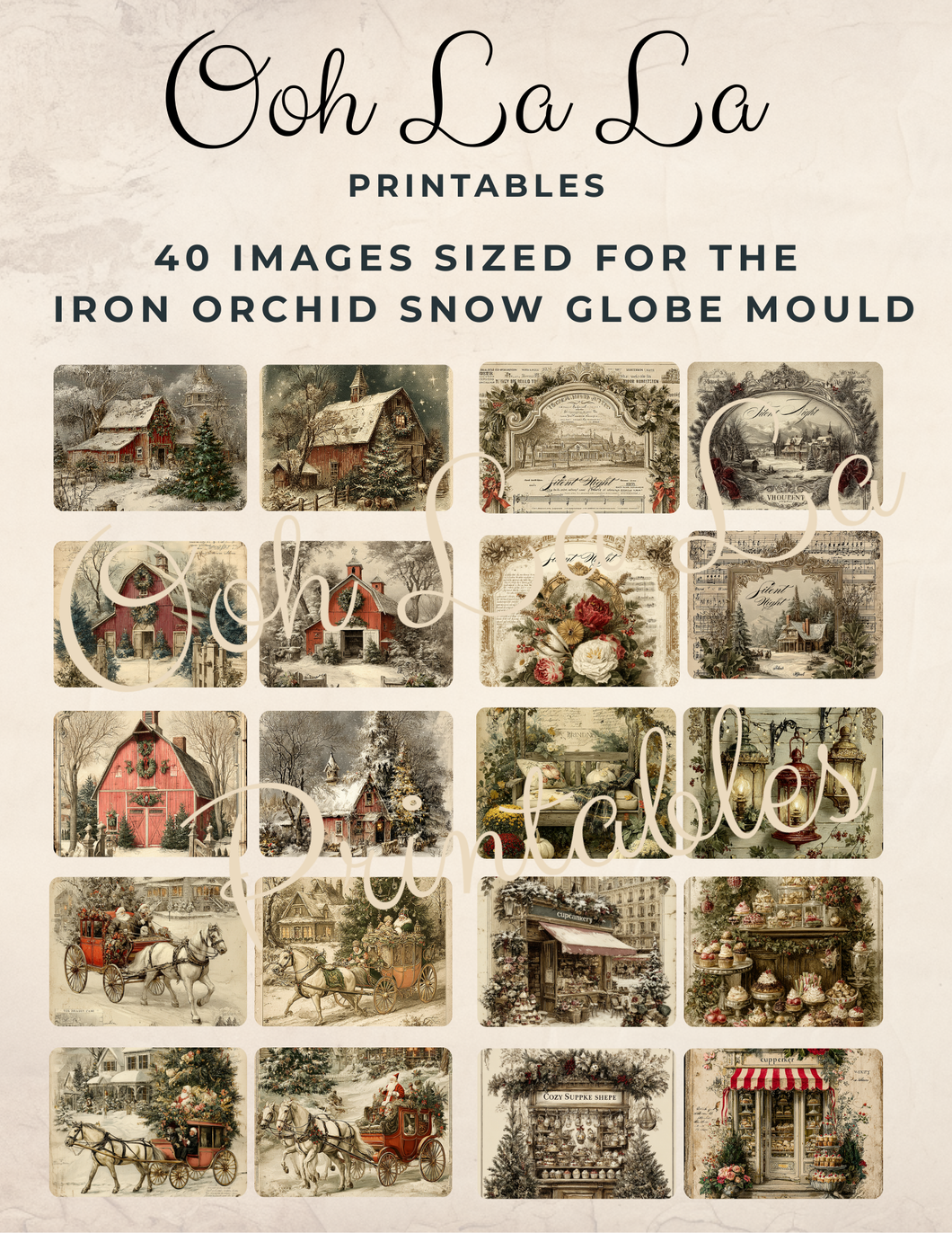40 Snow Globe Images- Ooh La La Printables