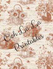Load image into Gallery viewer, Autumn Toile- Ooh La La Printables