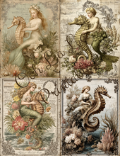 Load image into Gallery viewer, Sirenes &amp; Seahorses- Ooh La La Printables