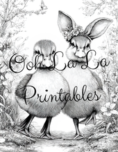 Load image into Gallery viewer, Springtime- Ooh La La Printables Sophisticated Coloring Pages