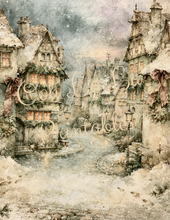 Load image into Gallery viewer, Winter Bleu Belsnickle Storybook Scenes- Ooh La La Printables