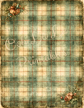 Load image into Gallery viewer, Vintage Plaids- Ooh La La Printables