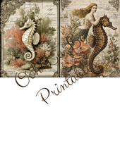 Load image into Gallery viewer, Sirenes &amp; Seahorses- Ooh La La Printables