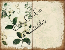 Load image into Gallery viewer, White Botanical Journal- Ooh La La Printables