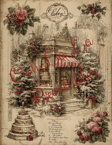Christmas Patisserie- Ooh La La Printables