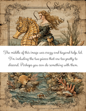 Load image into Gallery viewer, Sirenes &amp; Seahorses- Ooh La La Printables