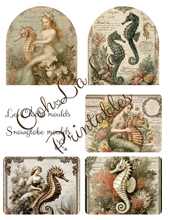 Load image into Gallery viewer, Sirenes &amp; Seahorses- Ooh La La Printables