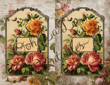 Load image into Gallery viewer, Vintage Floral No-Sew Journal Techniques Class w/Printables- Ooh La La Printables