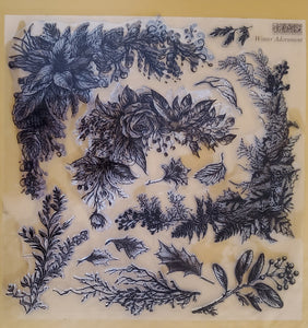 Retired 2023 Limited Edition Iron Orchid Winter Adornment (2 Sheets) Stamp