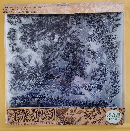 Retired 2023 Limited Edition Iron Orchid Winter Adornment (2 Sheets) Stamp