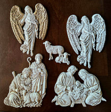 Load image into Gallery viewer, 5 Silent Night Painted Castings