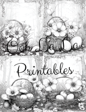 Load image into Gallery viewer, Springtime- Ooh La La Printables Sophisticated Coloring Pages