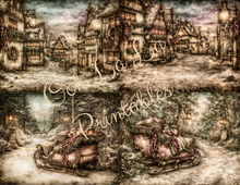 Load image into Gallery viewer, Cranberry Noel Belsnickle Storybook Scenes- Ooh La La Printables