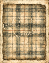 Load image into Gallery viewer, Vintage Plaids- Ooh La La Printables