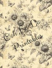 Load image into Gallery viewer, Autumn Toile- Ooh La La Printables