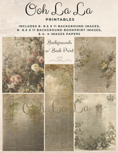 Load image into Gallery viewer, Backgrounds &amp; Book Prints- Ooh La La Printables