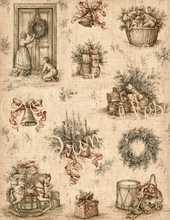 Load image into Gallery viewer, Winter Holiday Toile- Ooh La La Printables