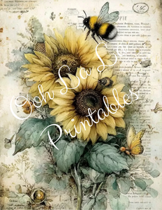White Pumpkins & Sunflowers Journal Bundle- Ooh La La Printables