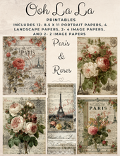 Load image into Gallery viewer, Paris &amp; Roses- Ooh La La Printables