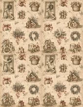 Load image into Gallery viewer, Winter Holiday Toile- Ooh La La Printables