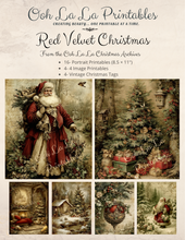 Load image into Gallery viewer, Red Velvet Christmas- Ooh La La Printables