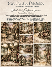 Load image into Gallery viewer, Cranberry Noel Belsnickle Storybook Scenes- Ooh La La Printables