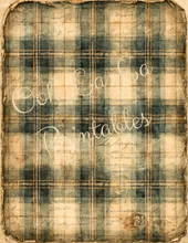 Load image into Gallery viewer, Vintage Plaids- Ooh La La Printables