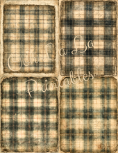 Load image into Gallery viewer, Vintage Plaids- Ooh La La Printables
