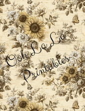 Load image into Gallery viewer, Autumn Toile- Ooh La La Printables
