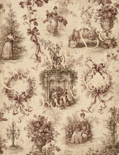 Load image into Gallery viewer, Winter Holiday Toile- Ooh La La Printables
