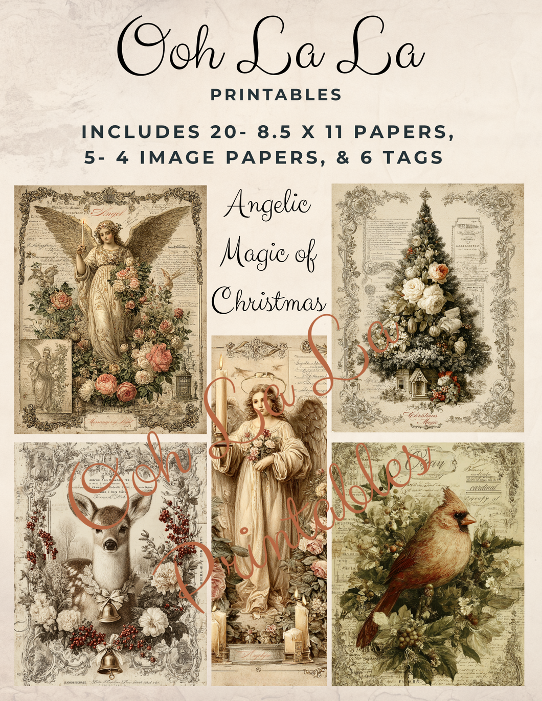 Angelic Magic of Christmas- Ooh La La Printables