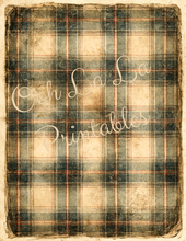 Load image into Gallery viewer, Vintage Plaids- Ooh La La Printables