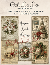 Load image into Gallery viewer, Joyeux Noel Vintage- Ooh La La Printables